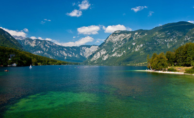 A birds eye view of Bohinj